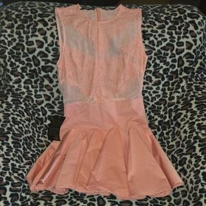 bebe Pink Lace Dress